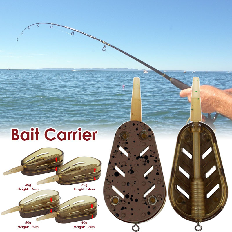Freshwater Fishing Kit - Carpa pesca método gaiola alimentador, 20/30/40/50g,