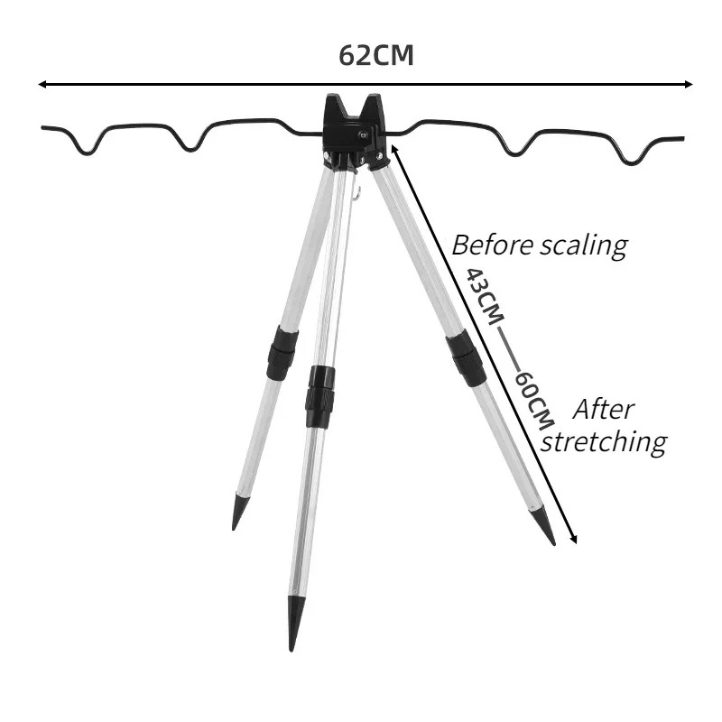1 CONJUNTO Suporte Telescópico - Telescopic Fishing Rod avaliação e preço