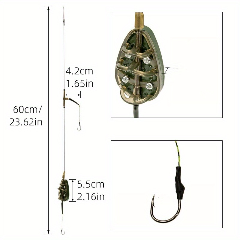 1pc kit alimentador de pesca d - Freshwater Fishing Kit avaliação e preço