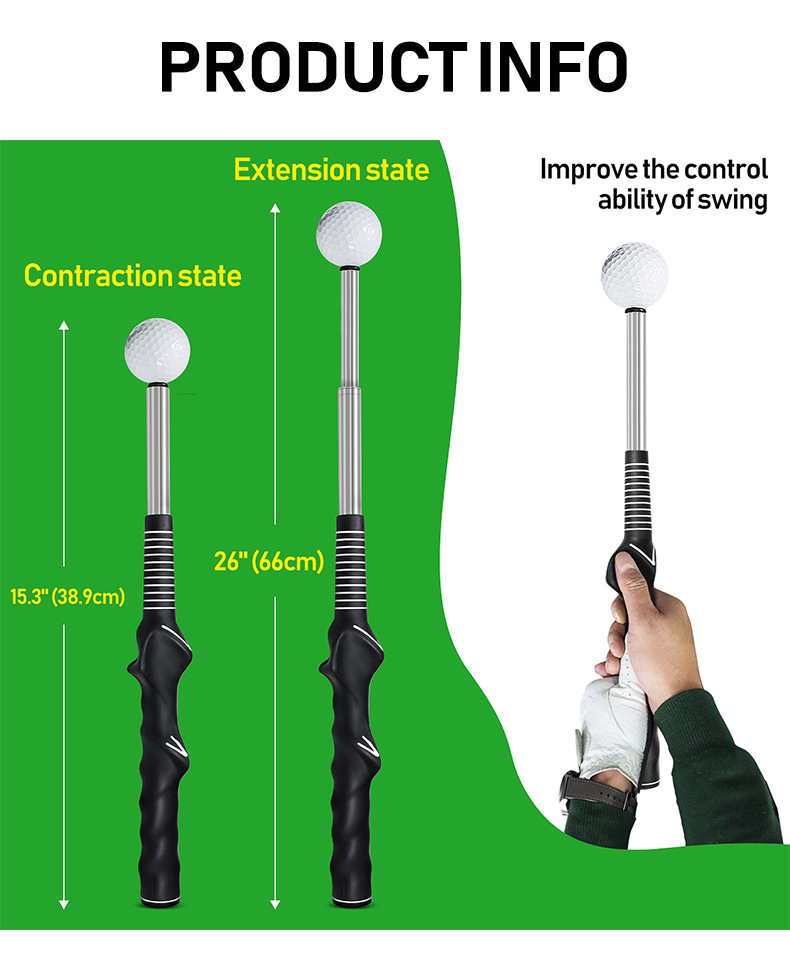 Treinador de Swing de Golfe Te - Telescopic Fishing Rod avaliação e preço